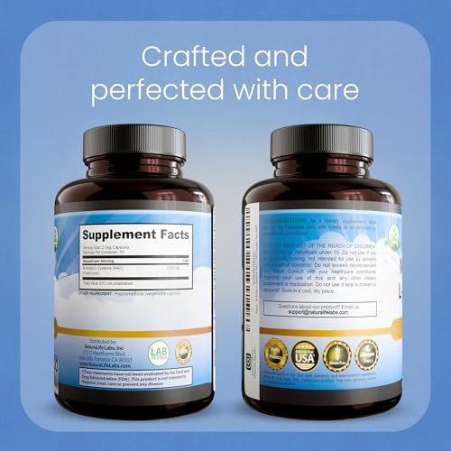 NaturaLife Labs vegetable capsule size scale and daily serving overview
