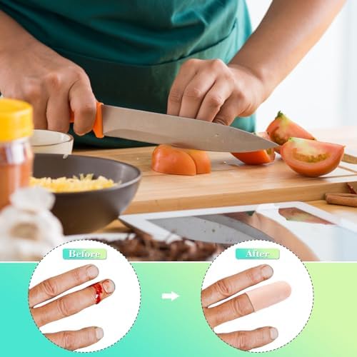 PAGOW silicone finger cots protecting skin during everyday manual tasks like gardening and crafting.