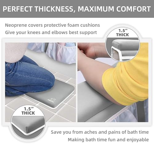 Yalumo bath kneeling mat with five layer foam cushion detail