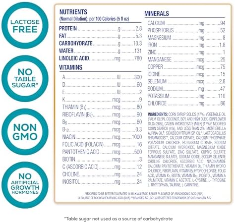 Enfamil Nutramigen powder formula label details