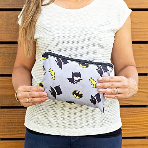 Packaging view of the authentic J.L. Childress Warner Bros. Batman multi-functional baby seat cover.