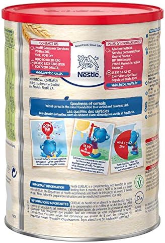 Serving bowl of prepared Nestle Cerelac Wheat with Milk