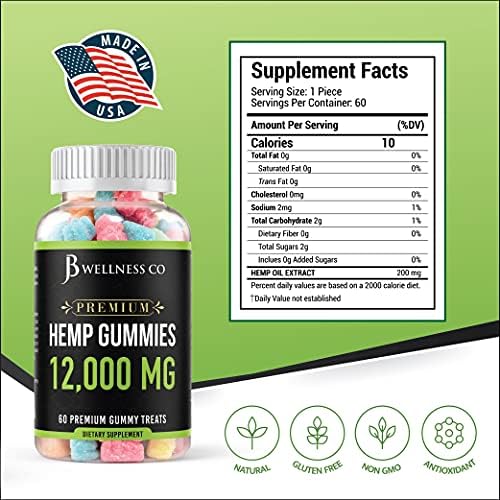 JB Wellness 2-pack hemp supplement jars
