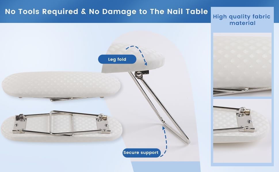 Ylhzpl nail arm rest cushion on a professional salon desk