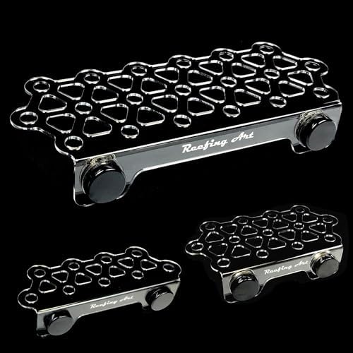 Reefing Art Medium Slim aquarium frag holder showing the heavy duty waterproof sealed N52 magnets.