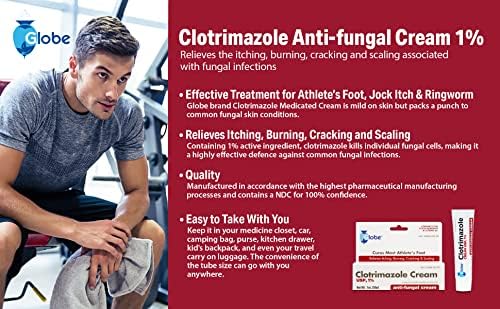 Authentic Globe brand antifungal medication for itching and cracking skin relief