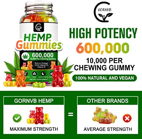 High potency hemp oil gummies 3 pack bundle