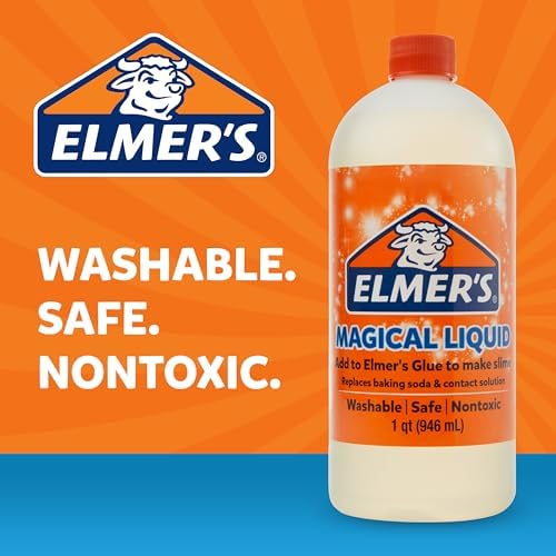 Elmer's Magical Liquid packaging detailing updated formula instructions