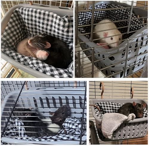 JWShang small pet cage accessories blue hanging bed for cozy snuggling