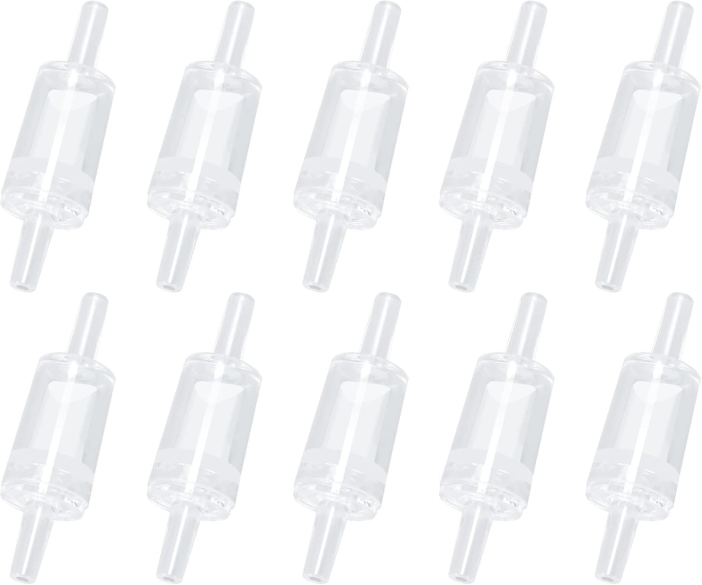 Package layout of ten individual aquaneat one way valves for premium aquarium safety.