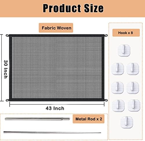 LWFCOEE portable safety fence showing the durable woven mesh fabric quality.
