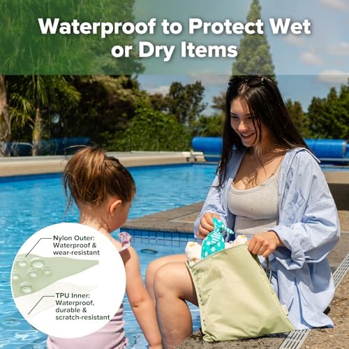 Two haakaa wet bags in different sizes for baby gear