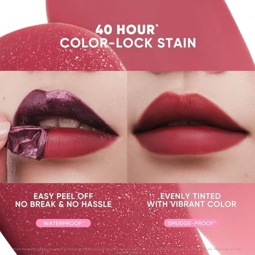 JUDYDOLL Peel Off Stain and Plumping Oil Duo - Long-Lasting Lip Stain with 3D Plumping Gloss, Hydrating and Non-Sticky Formula (#05 Coco Bronze) - Image 7