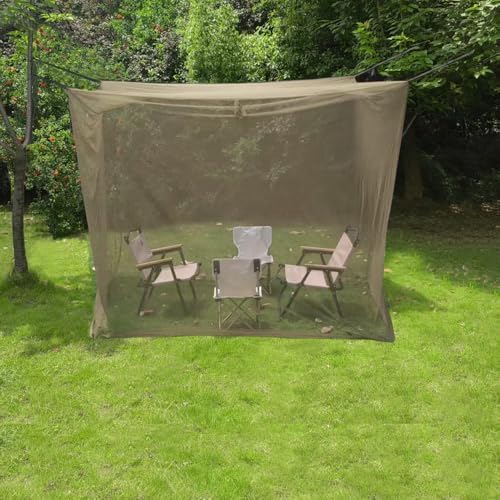Tactical mosquito net folded for easy backpacking transport