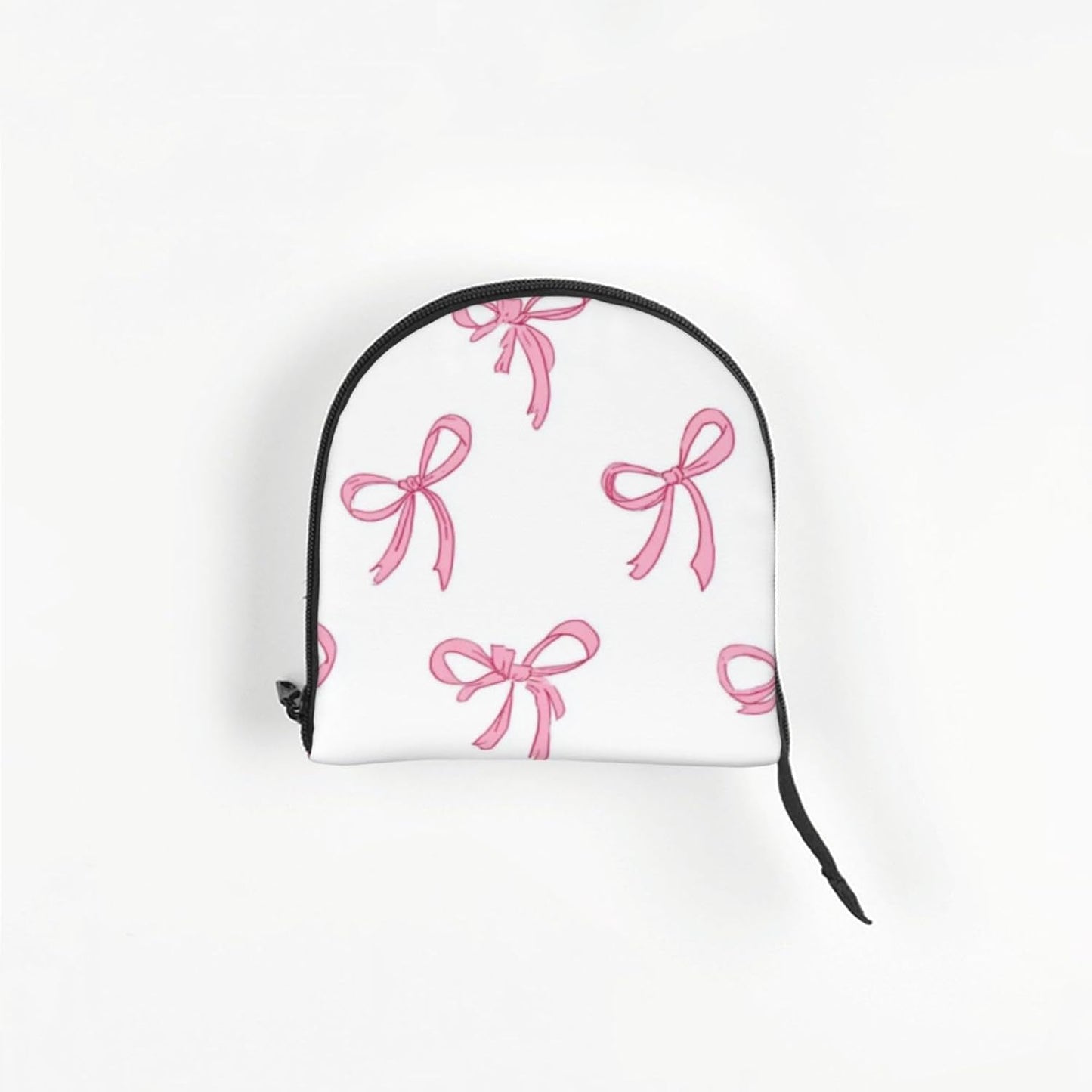 Travel friendly pink dog carrier folded for storage