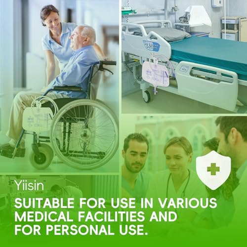 Full 5 piece set of Yiisin medical drainage bags