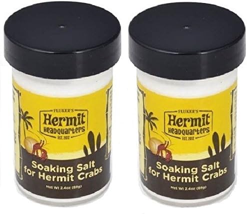 Flukers Hermit Headquarters Hermit Crab Soaking Salt 2 pack front view