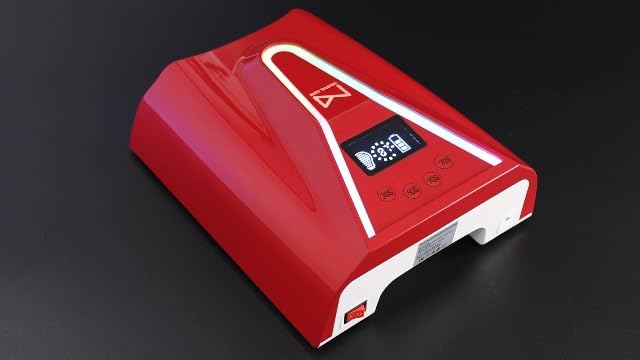 Packaging box and components of M Crystal Cure nail lamp
