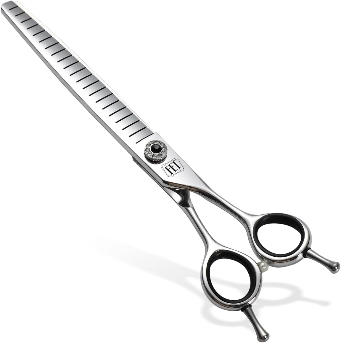 Dog Grooming Scissors: 7.0 inch Professional Pet Curved Thinning Shears Made Of Japanese 440C Advanced Stainless Steel for Dogs Cats and Other Pets - Image 14