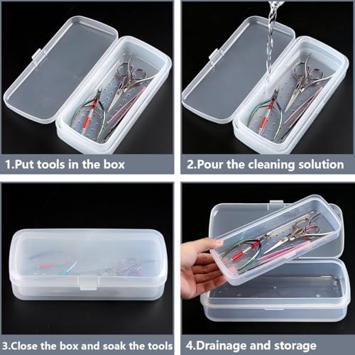 Fully transparent plastic tray for spa and esthetician tools