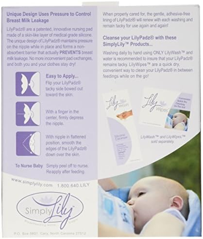 Close up of LilyPadz medical grade silicone nursing pads for breastfeeding