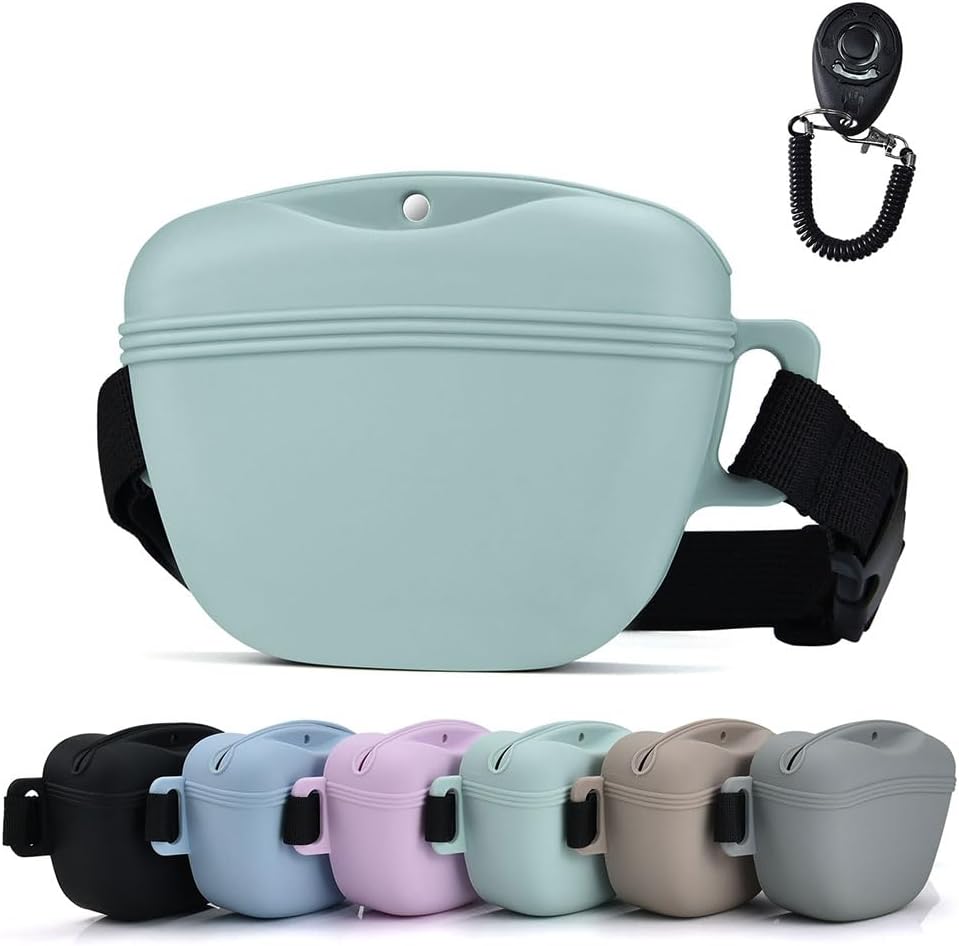 Pet Training Snack Pouch with Clicker 2.0 Upgraded Magnetic Closure, 1.66 Cup Silicone Belt for Dog TreatsPerfect for Exercising and Walking - Image 13