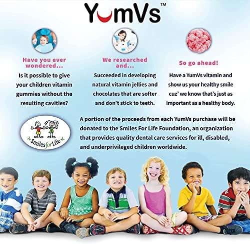 YUM-V'S raspberry flavored diabetic friendly daily multivitamin gummies