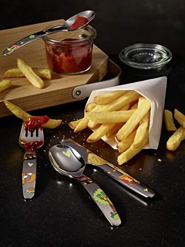Rosle stainless steel fork and spoon set for kids