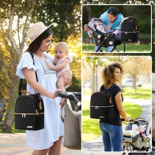 Babeyer breastmilk cooler bag featuring adjustable backpack straps