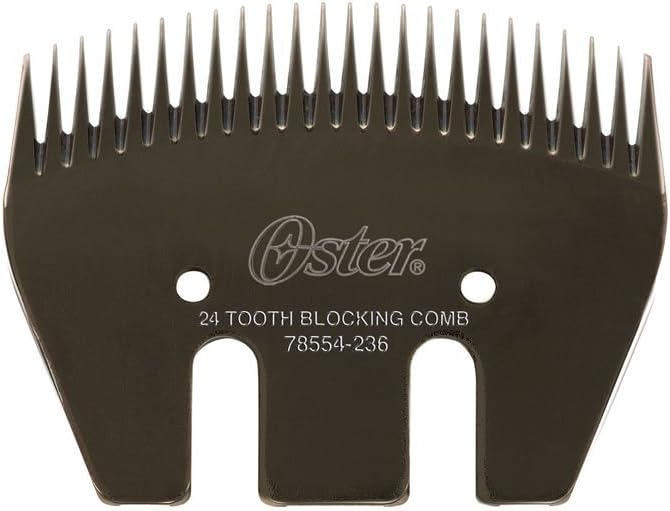 Oster professional 24-tooth blocking shearing comb front view