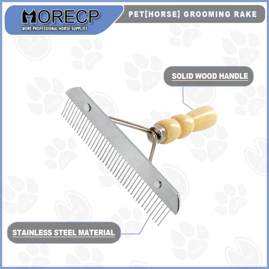 Close up of Fabloft shedding brush with stainless steel pins