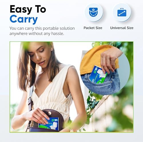 Biodegradable paper toilet seat liner unfolded on a restroom seat
