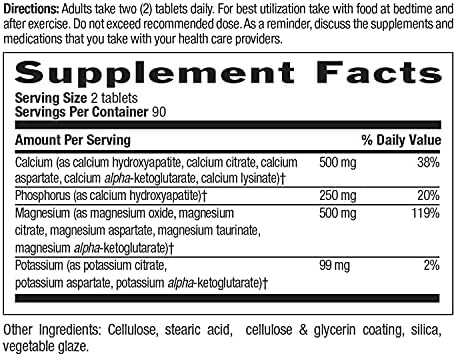 Country Life target mins tablets packaging showcasing the ingredients list and recommended usage instructions for adults.