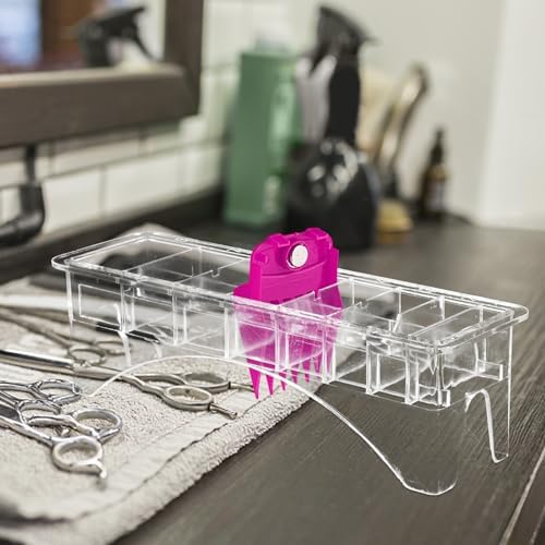 Beavorty premium haircutting accessory container highlighting the easy to clean material finish for home beard trimming setups