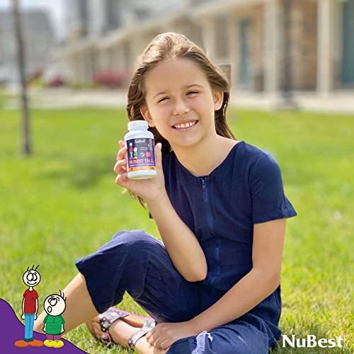 NuBest Tall premium growth formula bottle display for healthy skeletal development.