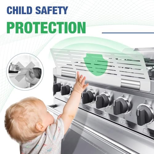 Sdsnte heat resistant stove guard mounted on kitchen range