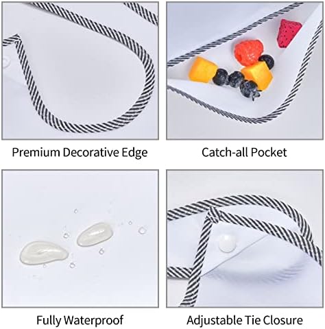 Machine washable feeding bibs for toddlers