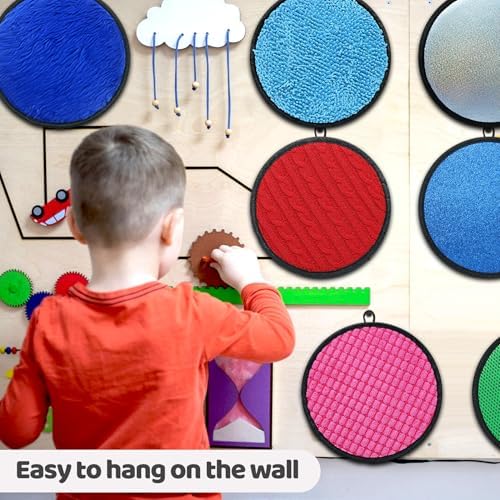 Keculf toddler learning classroom supplies set showcasing its lightweight design and machine washable material properties.