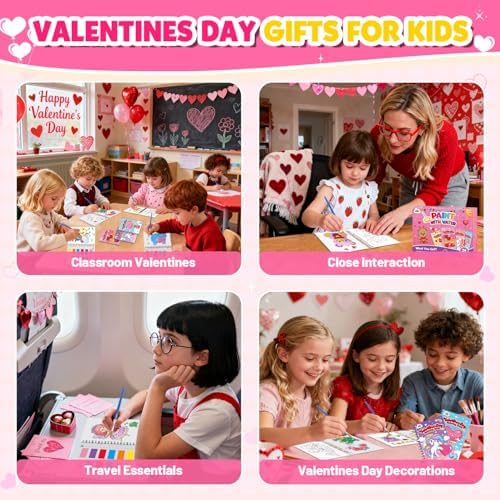 Dimensions and layout of the ZMLM twenty four pack mess free art kit for kids
