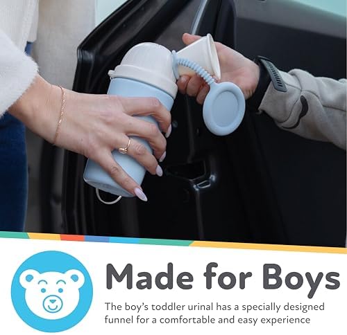 Nuby portable urinal funnel design for toddlers