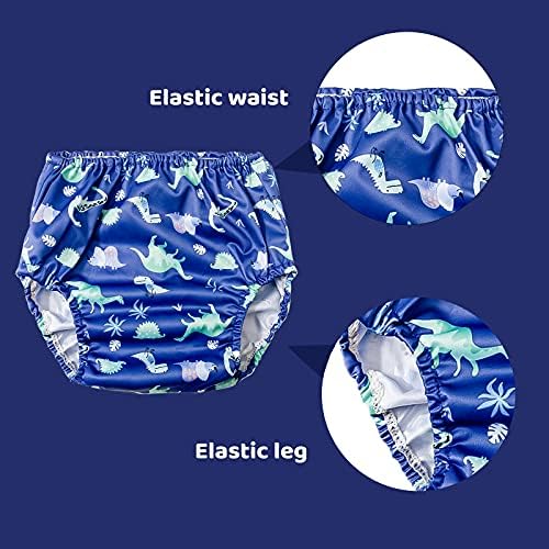 Complete six piece set packaging of BISENKID premium imported reusable diaper covers for toddler boys toilet training