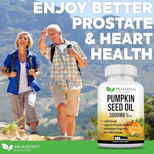 Dr. Martin's pumpkin seed oil softgels for hair and prostate health