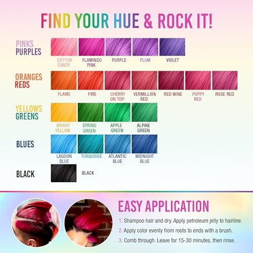 Punky Jerome Russell flamingo pink hair dye application base