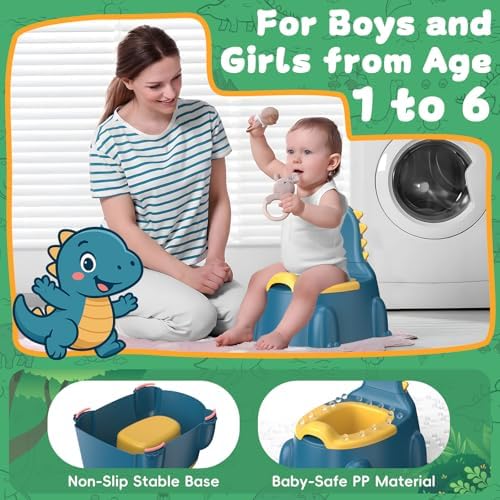 Gliizee Mall kids potty seat in a home bathroom setting