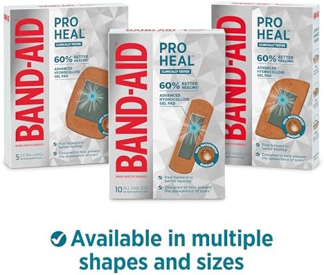 Authentic BAND-AID brand pro heal ten count package ideal for emergency first aid kits