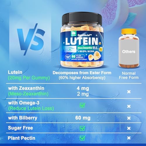 Lilicare eye support supplement jar with ingredients highlighted