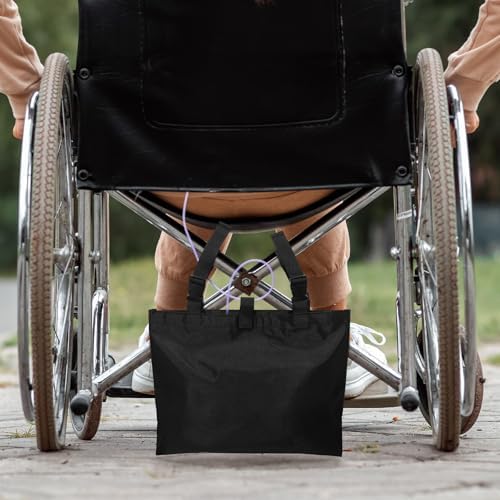 Two piece Threlaco catheter bag holder set for home and mobility use