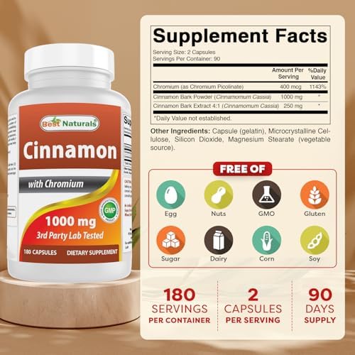 Authentic Best Naturals blood sugar support supplement packaging details