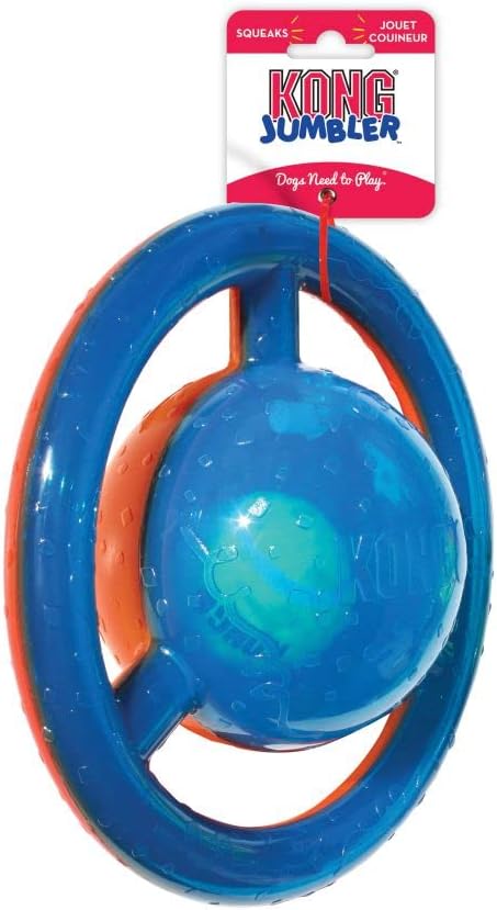 Side view of KONG Jumbler Disc with easy-grip handles