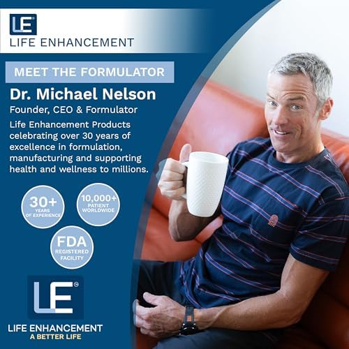 Life Enhancement cardiovascular system electrolyte mineral capsules bottle top view